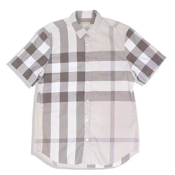 ❤버버리 남성 베이직 화이트 반팔 셔츠 - Burberry Mens White Tshirts - bu143x