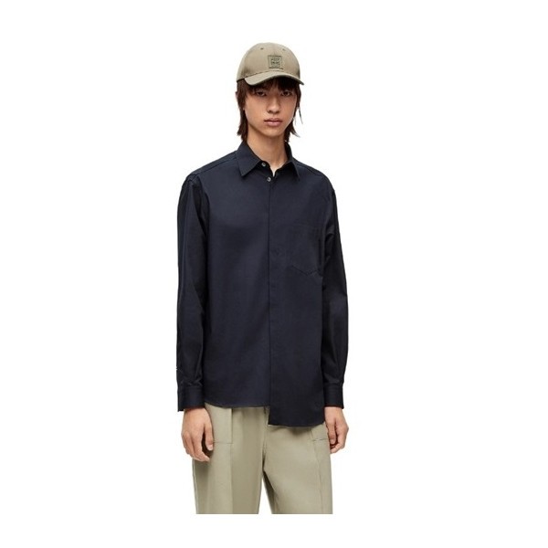 ❤로에베 남성 클래식 네이비 셔츠 - Loewe Mens Navy Tshirts - loe713x