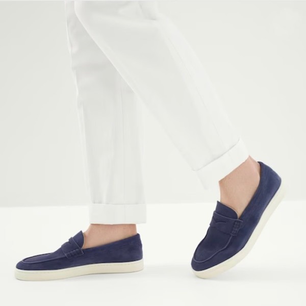 ❤브루넬로쿠치넬리 남성 네이비 로퍼 - Brunello Cucinelli Mens Navy Loafer - bru42x