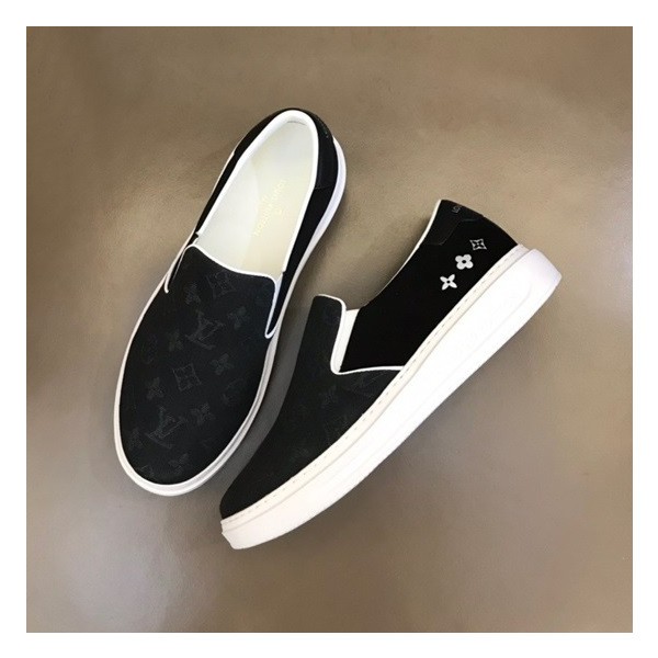 ❤루이비통 남성 모던 블랙 로퍼 - Louis vuitton Mens Black Loafer - lv744x