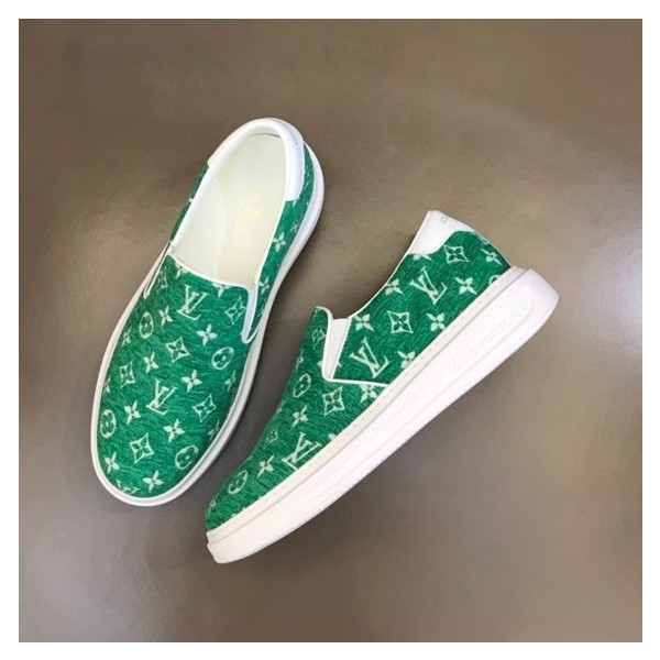 ❤루이비통 남성 모던 그린 로퍼 - Louis vuitton Mens Green Loafer - lv747x