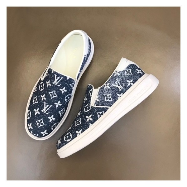 ❤루이비통 남성 모던 네이비 로퍼 - Louis vuitton Mens Navy Loafer - lv750x