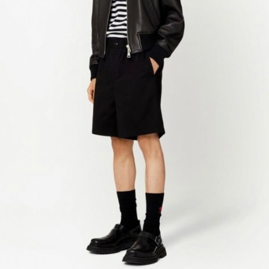 ❤아미 남성 블랙 반바지 - Ami Mens Black Half-pants - am01x