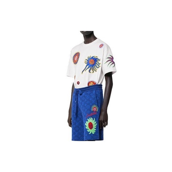 ❤루이비통 남성 블루 반바지 - Louis vuitton Mens Blue Half-pants - lv776x