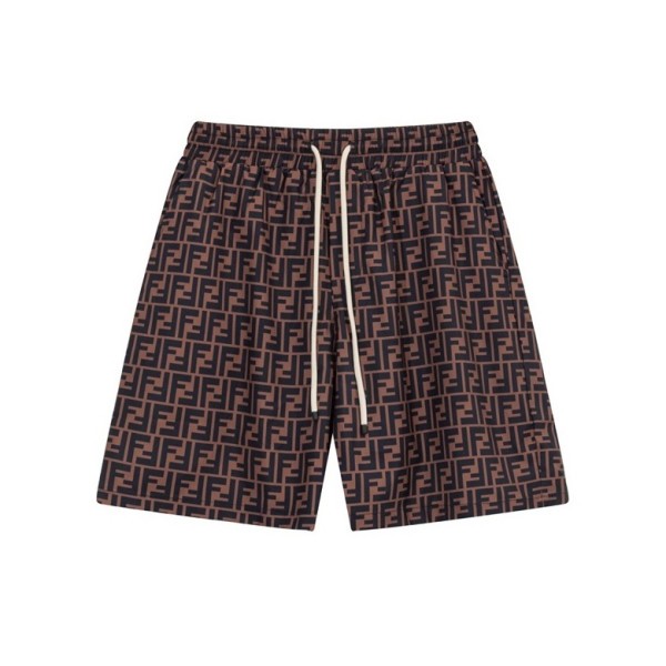 ❤펜디 남성 캐쥬얼 브라운 반바지 - Fendi Mens Brown Half-pants - fe102x