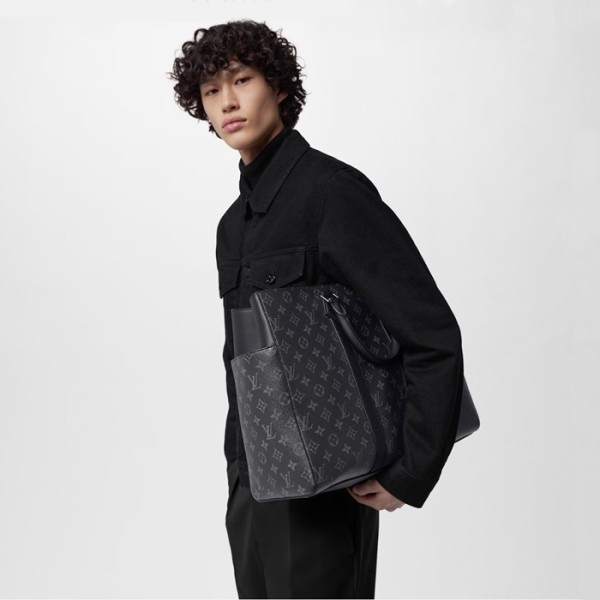 ❤루이비통 남성 블랙 토트백 - Louis Vuitton Mens Black SAC PLAT - lv820x
