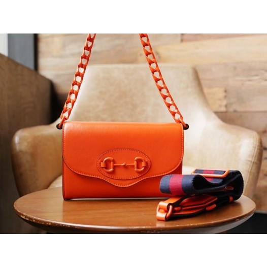 ❤구찌 여성 오렌지 미니 홀스빗 폰백 - Gucci Womens Orange Phone Bag - gu616x