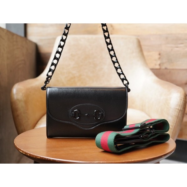 ❤구찌 여성 블랙 미니 홀스빗 폰백 - Gucci Womens Black Phone Bag - gu618x