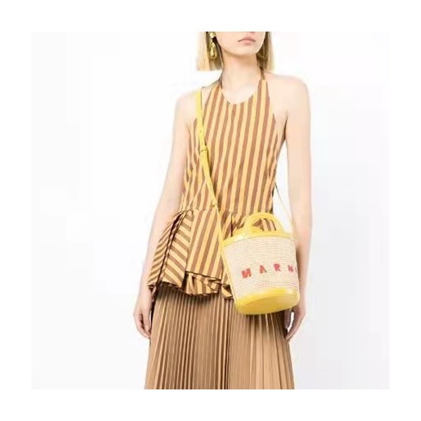 ❤마르니 여성 옐로우 라탄백 - Marni Womens Yellow Cross Bag - mar15x