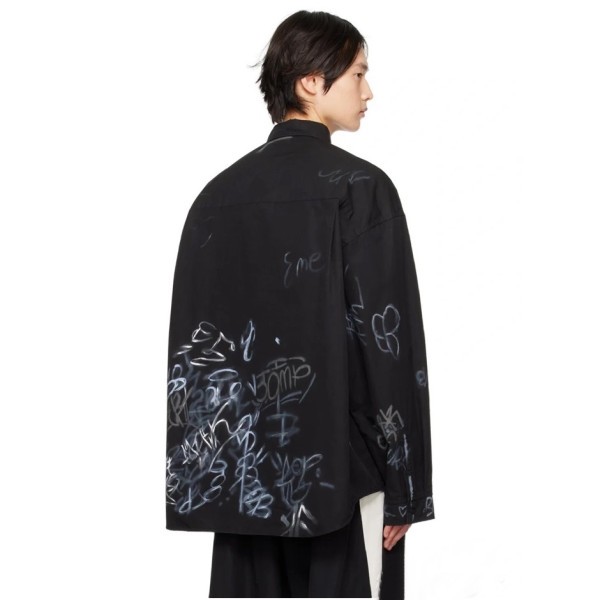 ❤발렌시아가 트렌디 남성 블랙 셔츠 - Balenciaga Mens Black Tshirts - ba366x