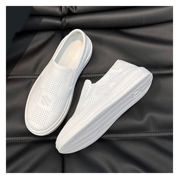❤루이비통 남성 모던 화이트 로퍼 - Louis vuitton Mens White Loafer - lv925x