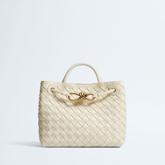 ❤보테가베네타 안디아모 여성 스몰 씨솔트 토트백 - Bottega Veneta Womens White Tote Bag - bv66x