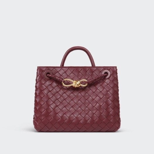 ❤보테가베네타 안디아모 여성 버건디 스몰 토트백 - Bottega Veneta Womens Burgundy Tote Bag - bv67x
