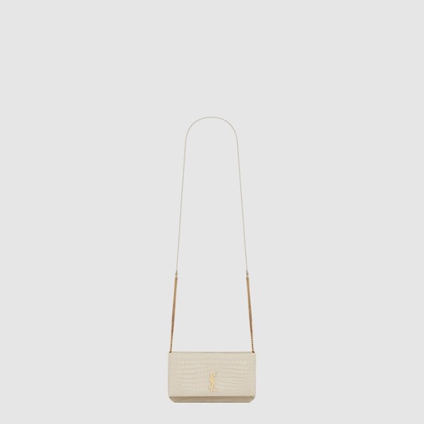 ❤입생로랑 여성 유광 크로커다일 엠보싱 가죽 스트랩 모노그램 폰 홀더 - Saint Laurent Womens Glossy Crocodile Embossed Leather Strap Monogram Phone Holder - ysl760x