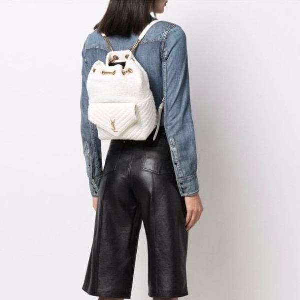 ❤입생로랑 여성 화이트 백팩 - Saint Laurent Womens White Back Pack - ysl790x