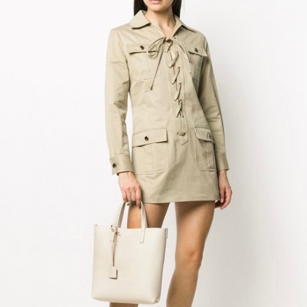 ❤입생로랑 여성 화이트 쇼핑백 - Saint Laurent Womens White Shopping Bag - ysl796x