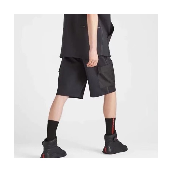 ❤프라다 남성 캐쥬얼 블랙 반바지 - Prada Mens Black Half-pants - di500x