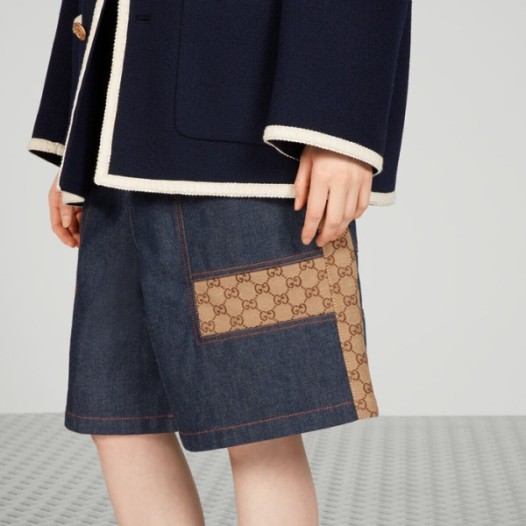 ❤구찌 남성 캐쥬얼 블루 반바지 - Gucci Mens Blue Half-pants - gu676x