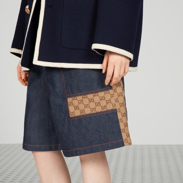 ❤구찌 남성 캐쥬얼 블루 반바지 - Gucci Mens Blue Half-pants - gu676x