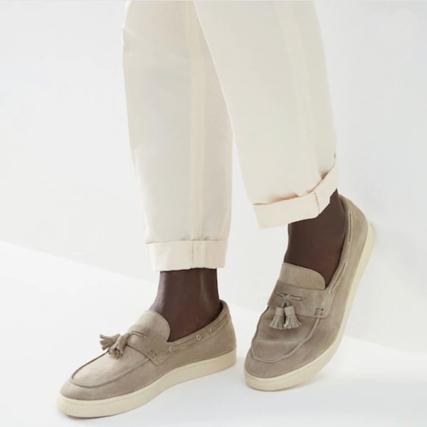 ❤브루넬로쿠치넬리 남성 그레이 로퍼 - Brunello Cucinelli Mens Gray Loafer - bru89x