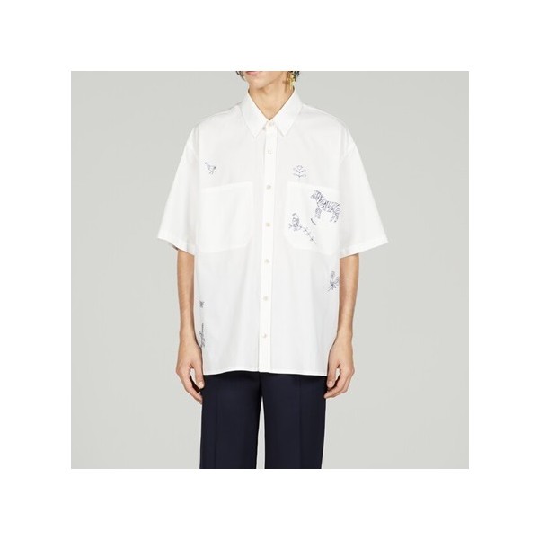 ❤구찌 남성 트렌디 화이트 반팔 셔츠 - Gucci Mens White Short sleeved Tshirts - gu704x