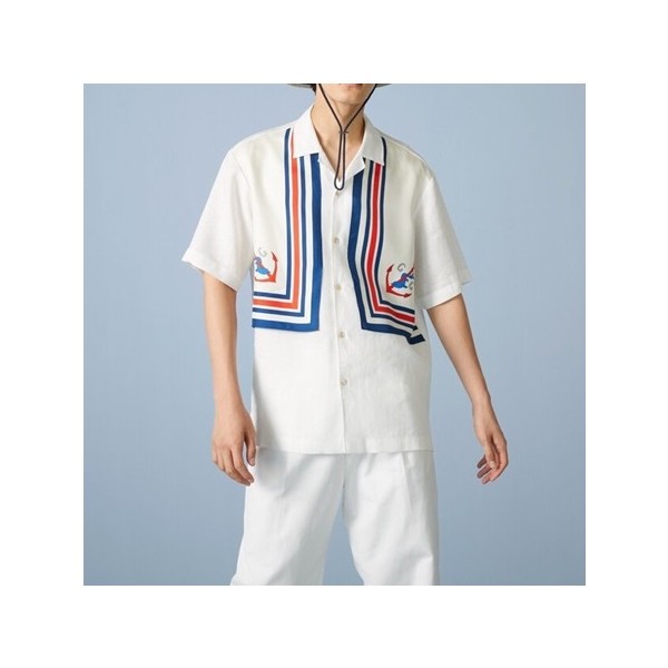 ❤구찌 남성 트렌디 화이트 반팔 셔츠 - Gucci Mens White Short sleeved Tshirts - gu705x