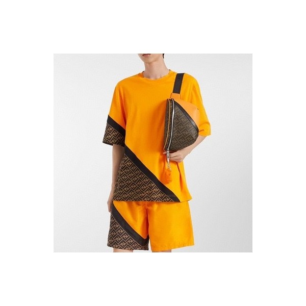 ❤펜디 남성 캐쥬얼 오렌지 반바지 - Fendi Mens Orange Half-pants - fe128x
