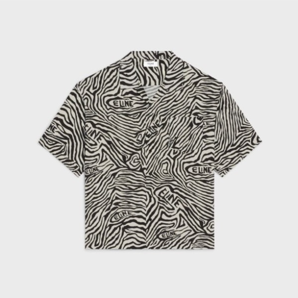 ❤셀린느 남성 캐쥬얼 블랙 반팔 셔츠 - Celine Mens Black Short sleeved Shirts - cel156x