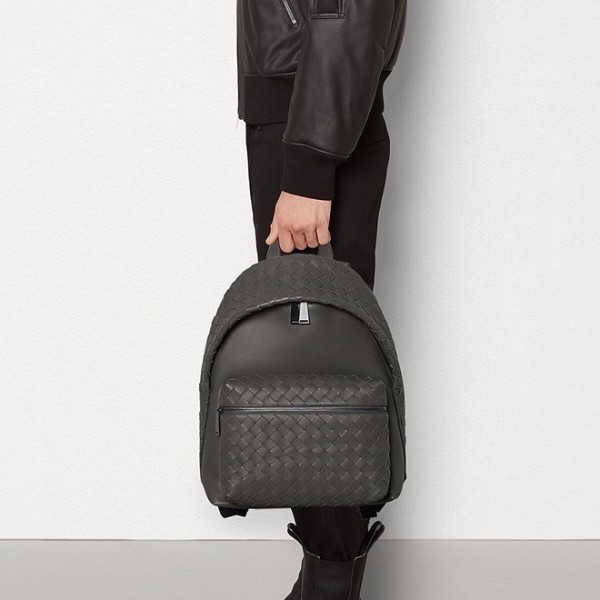 ❤보테가베네타 남성 클래식 그레이 백팩 - Bottega veneta Mens Gray Back Pack - bv76x