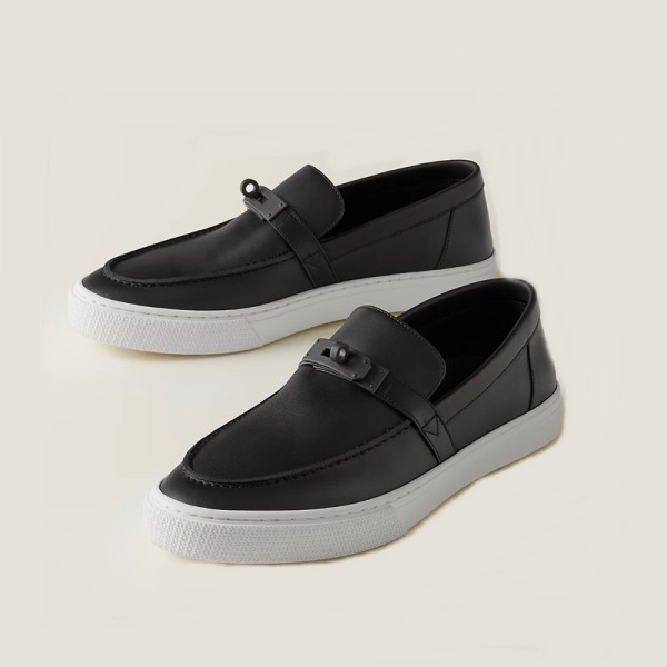 ❤에르메스 남/녀 블랙 로퍼 - Hermes Unisex Black Loafer - he181x