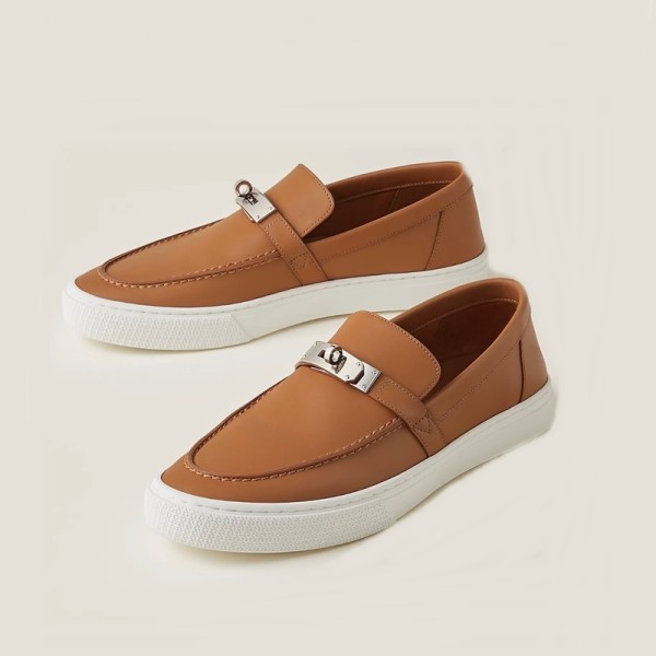 ❤에르메스 남/녀 카멜 로퍼 - Hermes Unisex Camel Loafer - he182x