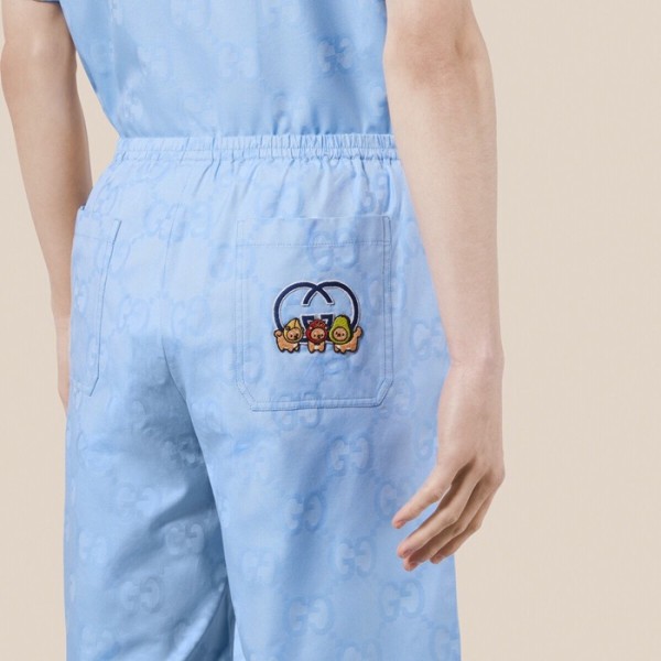 ❤구찌 남성 캐쥬얼 블루 반바지 - Gucci Mens Blue Half-pants - gu742x