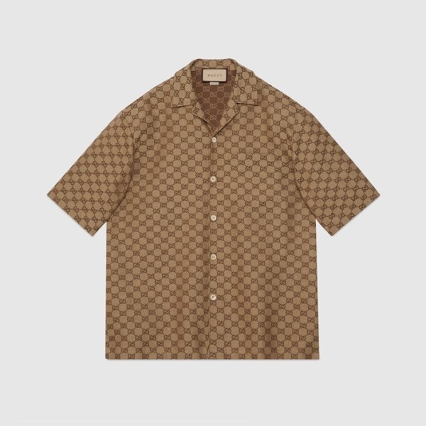❤구찌 남성 트렌디 브라운 반팔 셔츠 - Gucci Mens Brown Short sleeved Tshirts - gu743x