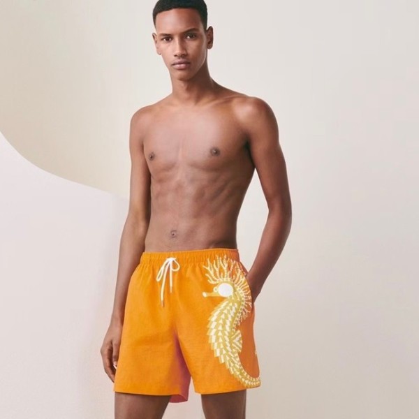 ❤에르메스 남성 오렌지 반바지 - Hermes Mens Orange Half-pants - he187x
