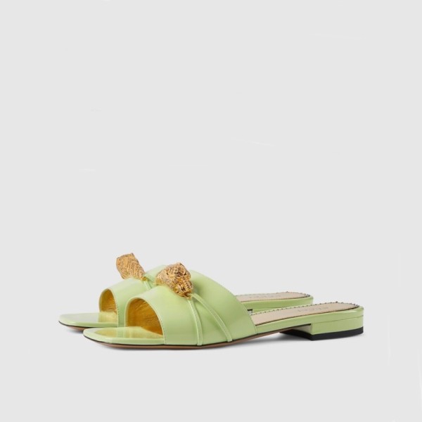 ❤구찌 여성 그린 슬리퍼 - Gucci Womens Green Slippers - gu757x
