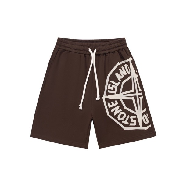 ❤스톤아일랜드 남성 캐쥬얼 브라운 반바지 - Stone Island Mens Brown Half-pants - st82x