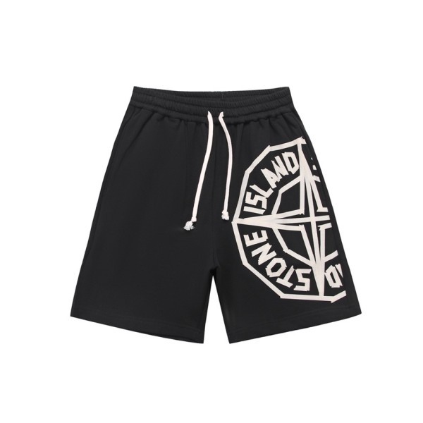 ❤스톤아일랜드 남성 캐쥬얼 블랙 반바지 - Stone Island Mens Black Half-pants - st83x
