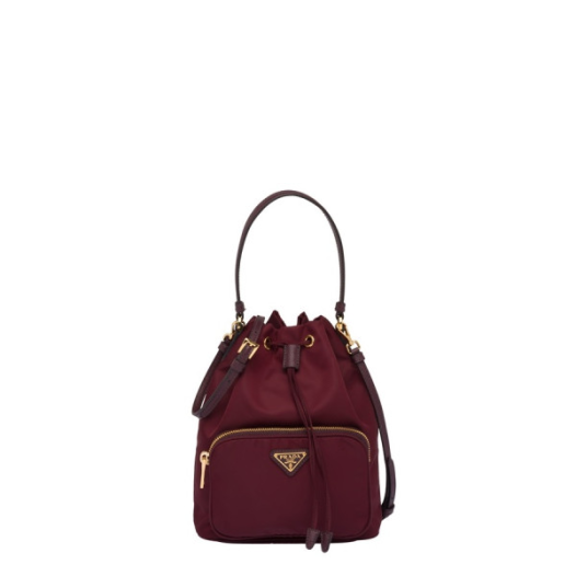 ❤프라다 여성 버건디 버킷백 - Prada Womens Burgundy Bucket Bag - pr562x