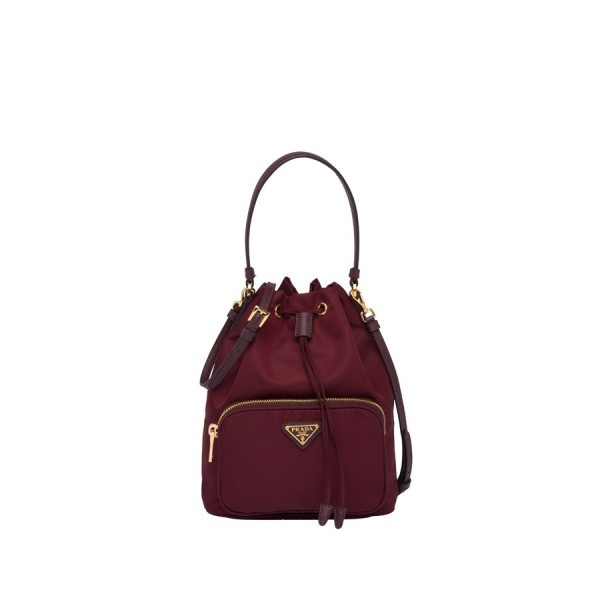❤프라다 여성 버건디 버킷백 - Prada Womens Burgundy Bucket Bag - pr562x