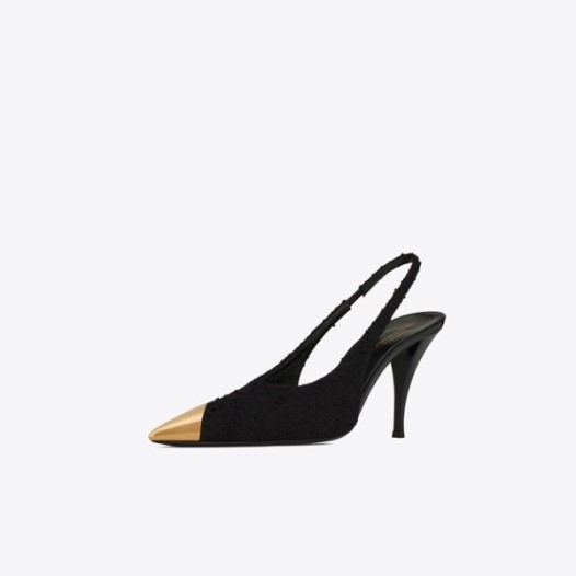 ❤입생로랑 여성 블랙 슬링백 - Saint Laurent Womens Black Sandals - ysl391x
