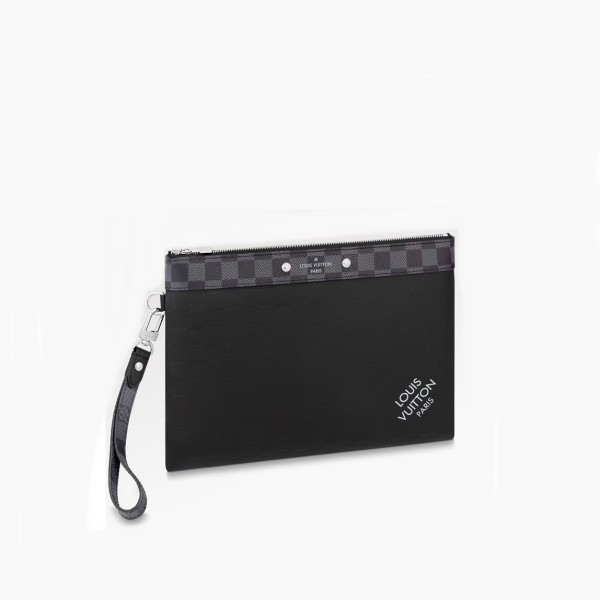 ❤루이비통 남성 블랙 클러치 - Louis vuitton Mens Black Clutch - lv1236x