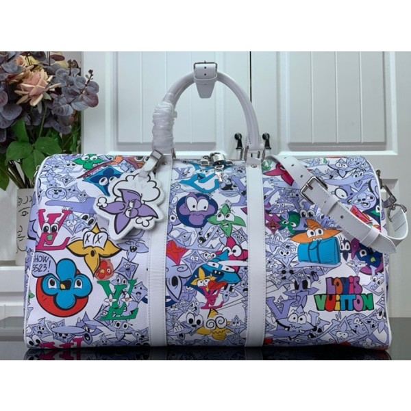 ❤루이비통 남성 화이트 키폴 - Louis vuitton Mens White Keepall - lv1280x