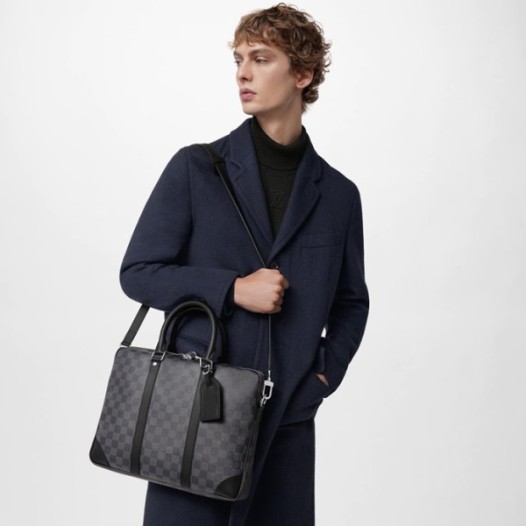 ❤루이비통 남성 블랙 다미에 토트백 - Louis Vuitton Mens Black Tote-bag - lv1329x
