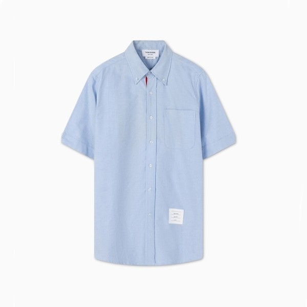 ❤톰브라운 남성 블루 반팔 셔츠 - Thom Browne Mens Blue Half sleeved Shirts - to68x