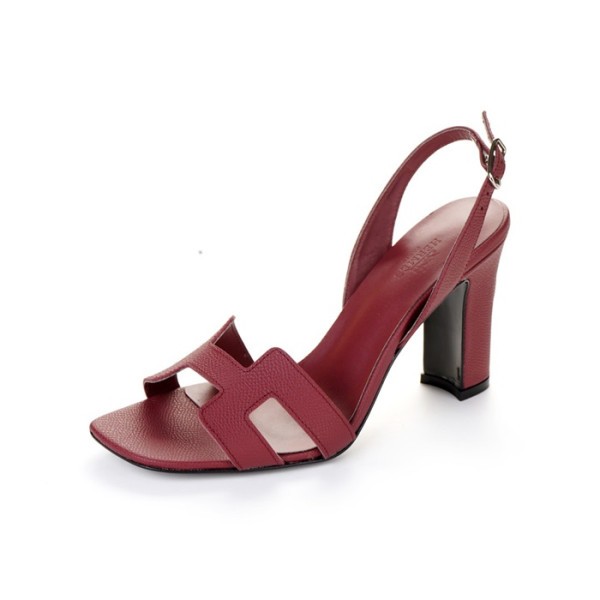 ❤에르메스 여성 버건디 하이힐 - Hermes Womens Burgundy High-heels - he206x