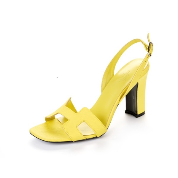 ❤에르메스 여성 옐로우 하이힐 - Hermes Womens Yellow High-heels - he207x