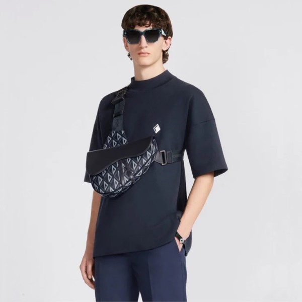 ❤디올 남성 블루 새들백 - Dior Mens Blue Saddle Bag - di530x