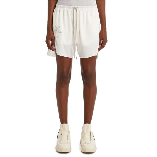 ❤릭 오웬스 남성 모던 화이트 반바지 - Rick Owens Mens White Half-pants - ri128x