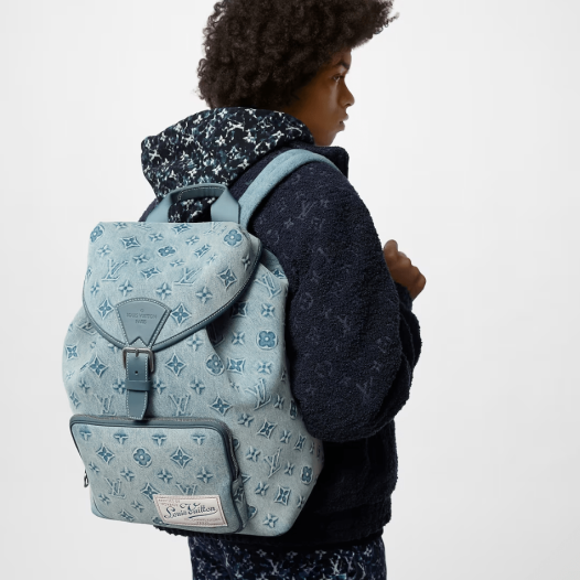 ★루이비통 남성 몽수리 MM 백팩 M22534 - Louis vuitton Mens Blue Back Pack - lv1465x