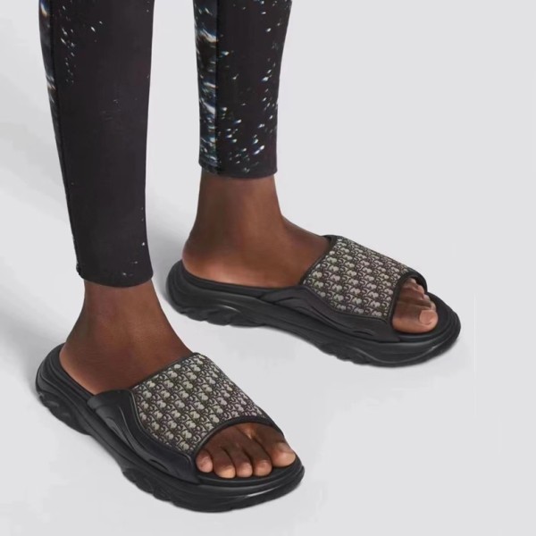 ❤디올 남성 블랙 슬리퍼 - Dior Mens Black Slippers - di554x